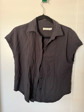 rag & bone Black Shirt with subtle design